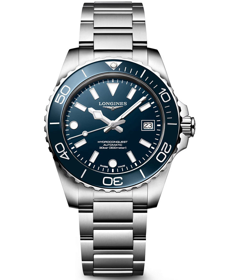 Часы Longines HydroConquest L3.779.4.96.6 — мужские, синий