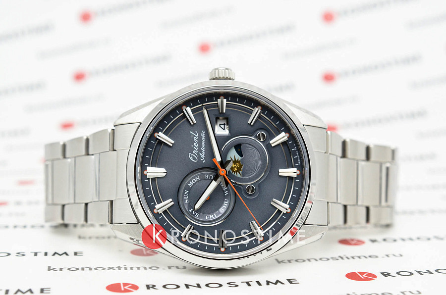 Часы Orient Sun & Moon RA-AK0311N (RN-AK0311N) — механические, металл сталь