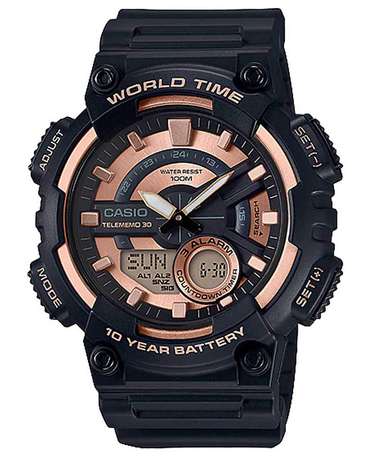 Часы Casio Collection AEQ-110W-1A3VDF (AEQ-110W-1A3) — мужские