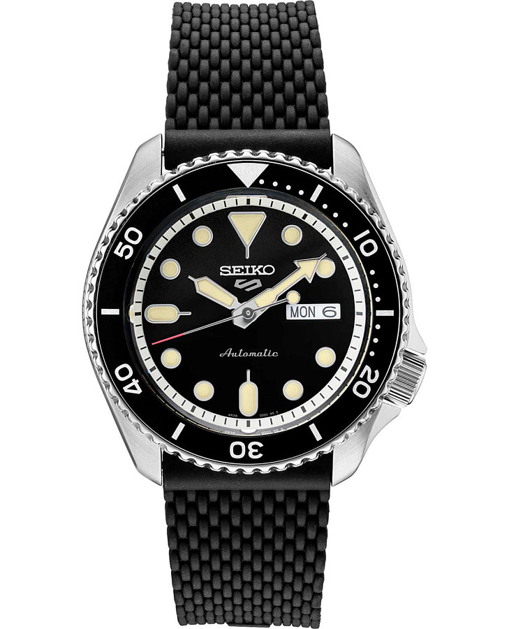 Часы Seiko 5 Sports SRPD95 — мужские, черный