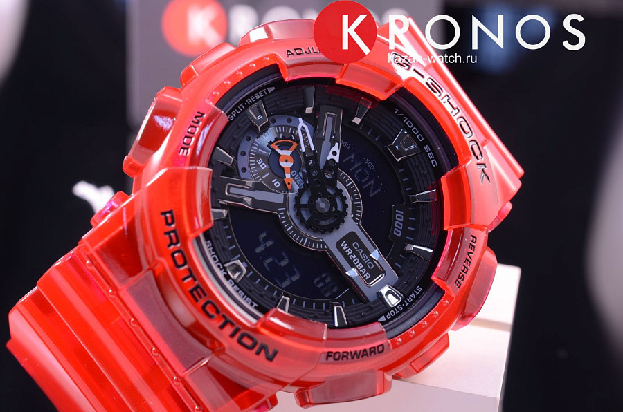 Часы Casio G-Shock GA-110CR-4A — пластик, Япония