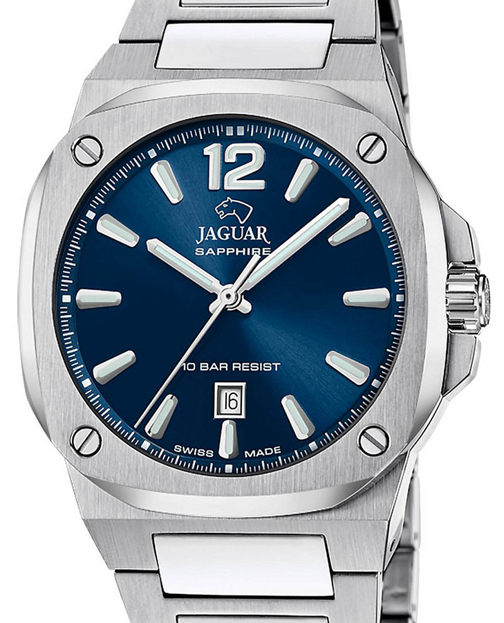 Часы Jaguar Rond Carre J1024/1 — кварцевые, металл сталь