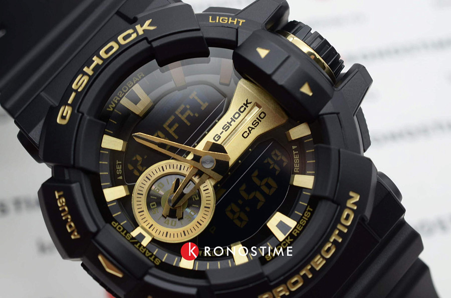 Часы Casio G-Shock GA-400GB-1A9DR (GA-400GB-1A9) — электронные, Япония, мужские