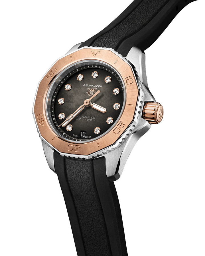 Часы TAG Heuer Aquaracer Professional 200 WBP2451.FT6200 — механические, сталь металл золото