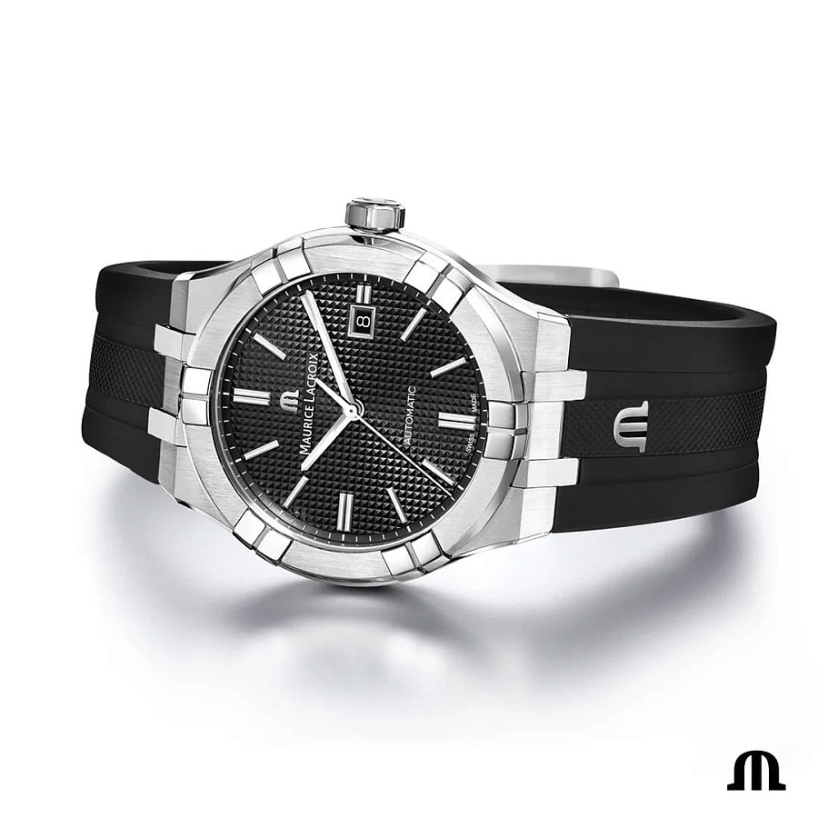 Часы Maurice Lacroix Aikon Automatic AI6008-SS00B-330-2 — каучук, мужские
