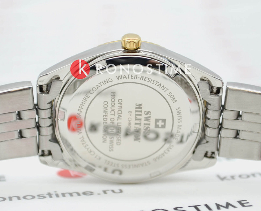 Часы Swiss Military by Chrono Сверхточные SM34066.10 — нержавеющая сталь с pvd-покрытием, женские