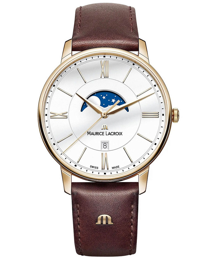 Часы Maurice Lacroix Eliros Moonphase EL1108-PVP01-112-1 — мужские, белый