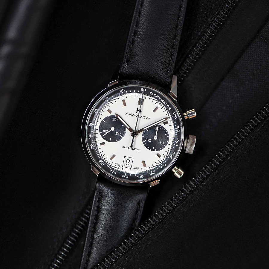 Часы Hamilton American Classic Intra-Matic Auto Chrono H38416711 — мужские, черный