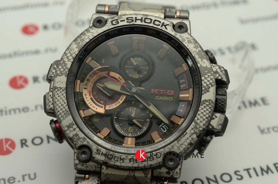 Часы Casio G-Shock Premium MTG-B1000WLP-1A — нержавеющая сталь, мужские