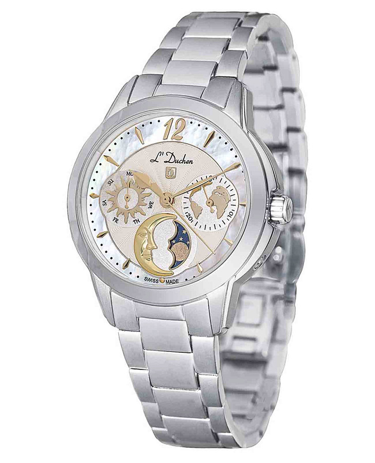 Часы L'Duchen Celeste D 857.10.32 — кварцевые, металл сталь