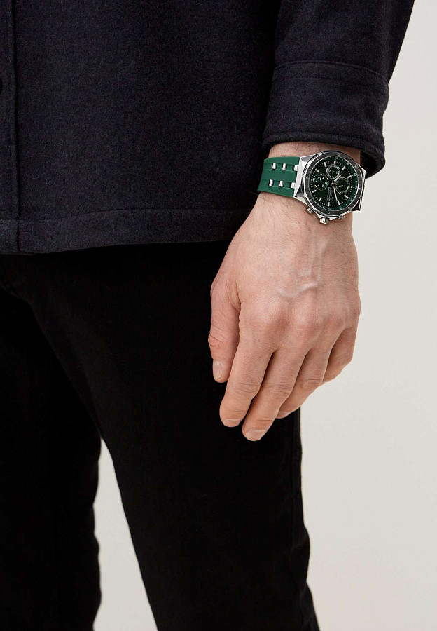 Часы Slazenger SL.09.2218.2.02 — нержавеющая сталь + резина, мужские
