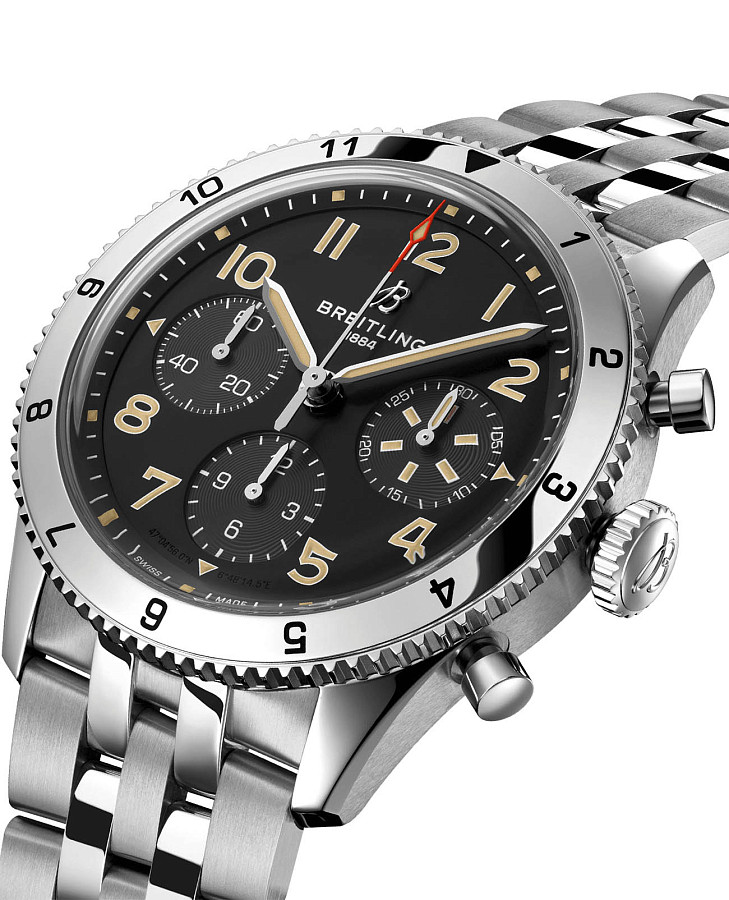 Часы Breitling Classic Avi Chronograph 42 P-51 Mustang A233803A1B1A1 — механические, металл сталь