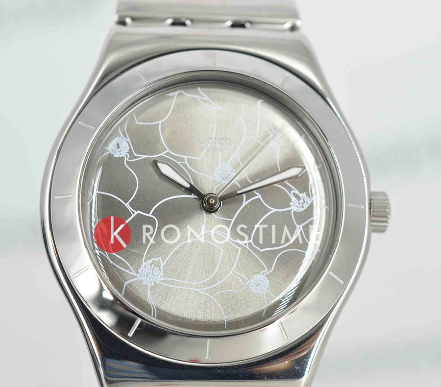 Часы Swatch Gent Petal Bliss YLS237G — кварцевые, металл сталь