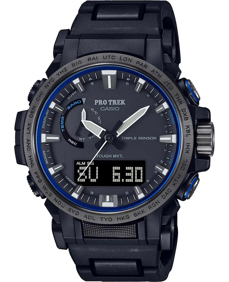 Часы Casio Pro Trek PRW-61FC-1 — мужские, черный