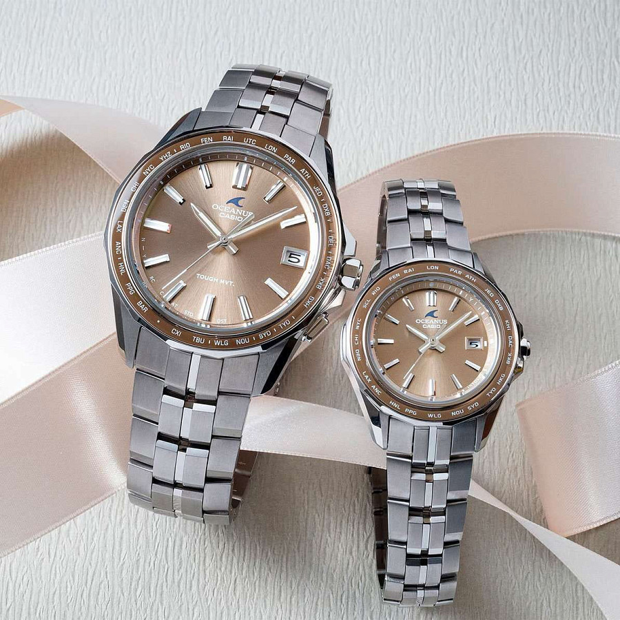 Часы Casio Oceanus OCW-S400A-5A — титановый, мужские