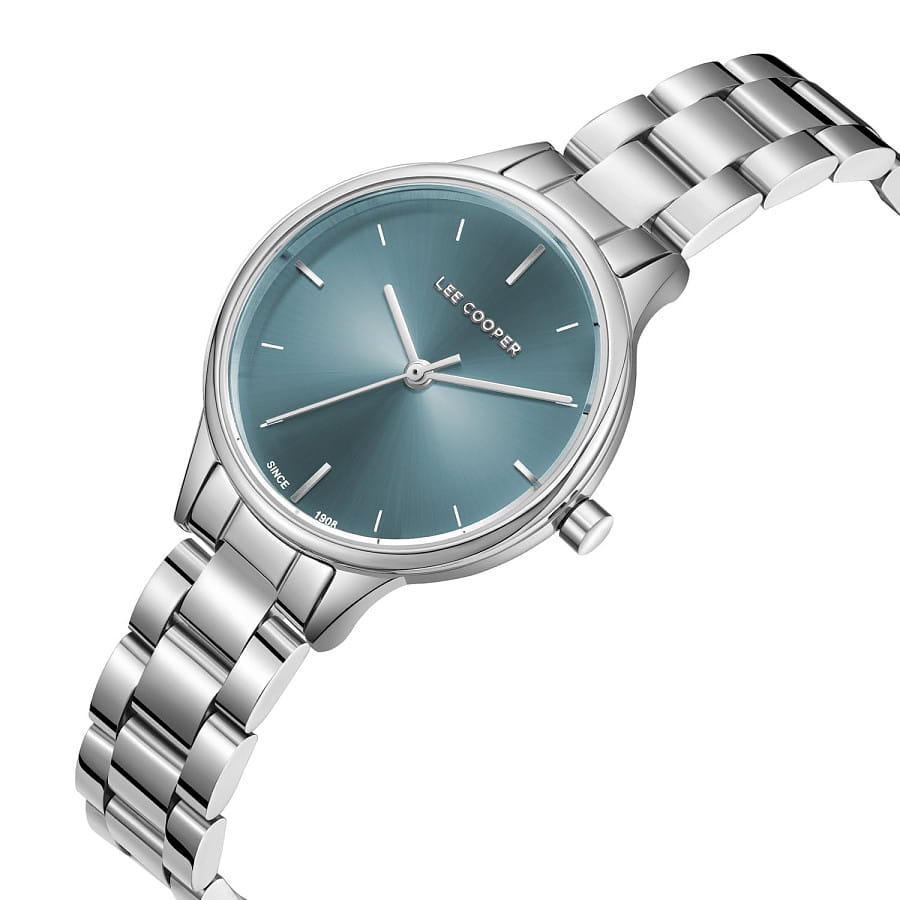 Часы Lee Cooper LC08080.390 — кварцевые, металл суперметалл