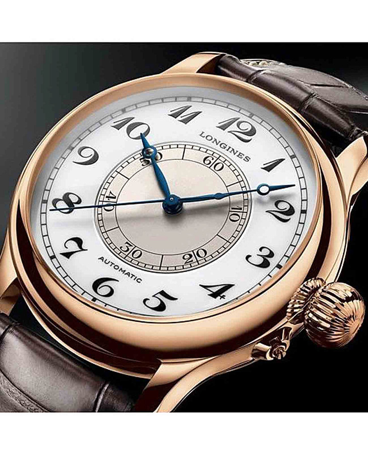 Часы Longines Weems Second-Setting Watch L2.713.8.13.0 — механические, золото металл