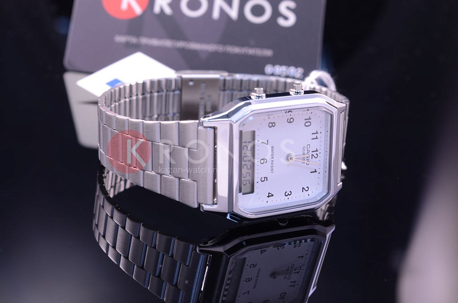 Часы Casio Vintage AQ-230A-7B — кварцевые, пластик