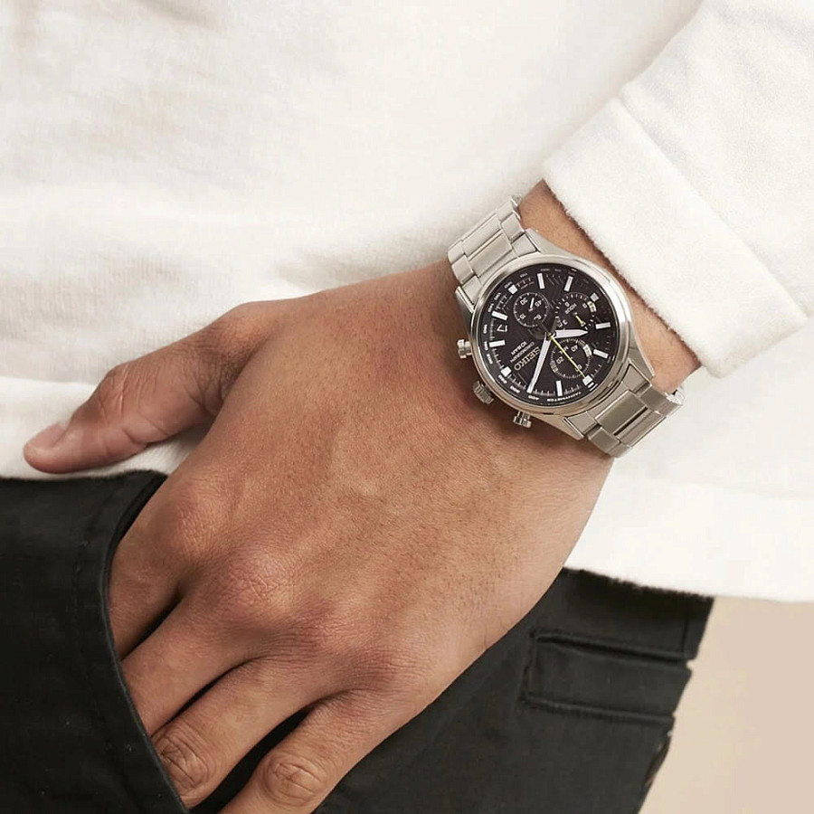 Часы Seiko Discover More SSB419P1 — черный, кварцевые