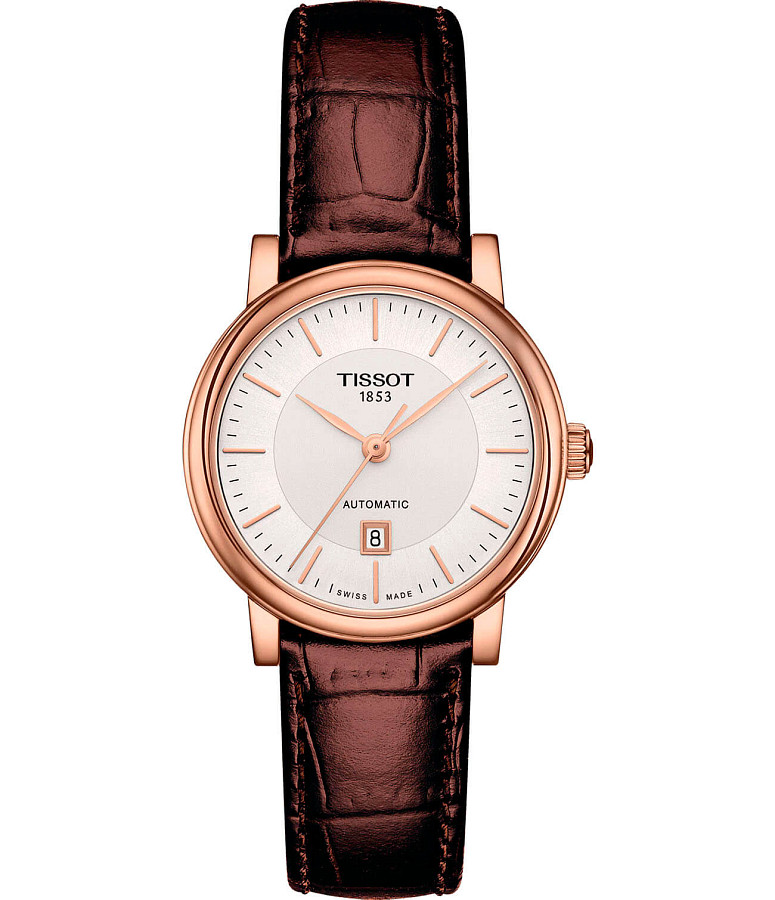 Часы Tissot Carson Automatic Lady T122.207.36.031.00 — женские, белый