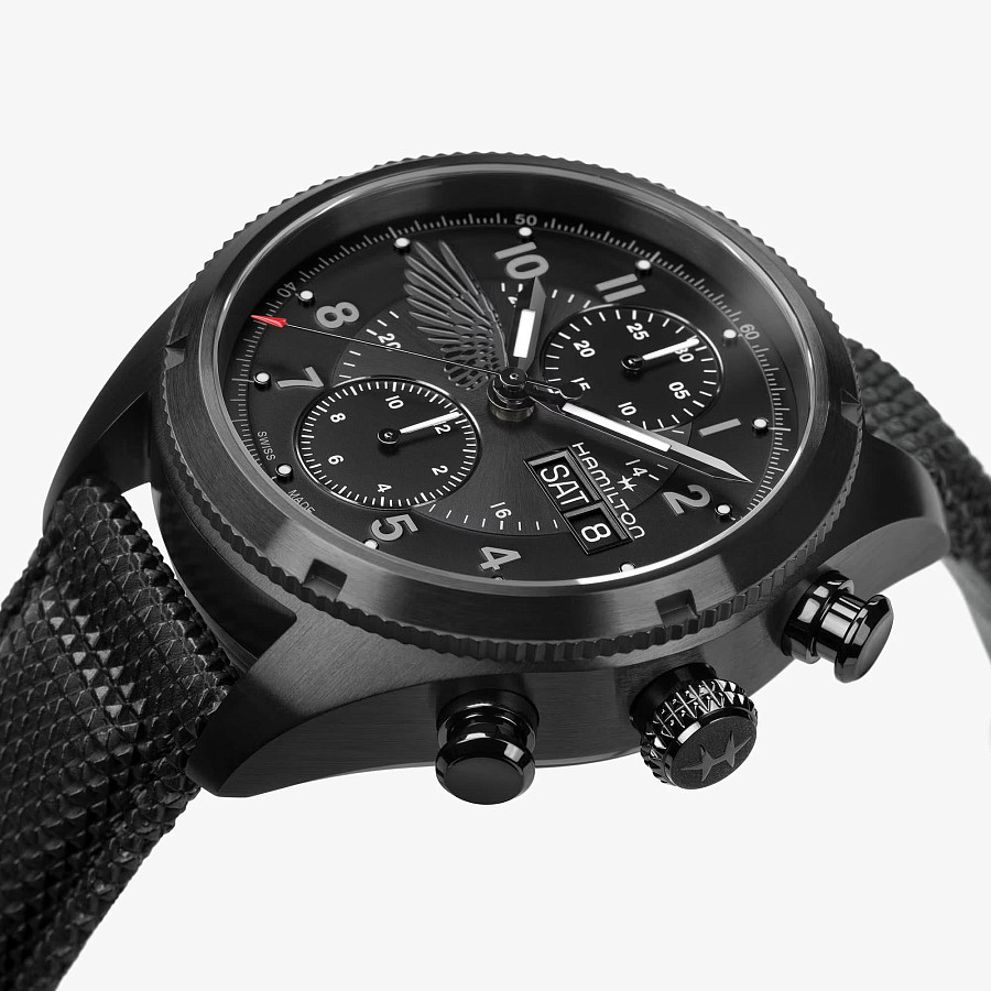 Часы Hamilton Khaki Field Auto Chrono Resident Evil Requiem Limited Edition H71636330 — Швейцария, механические