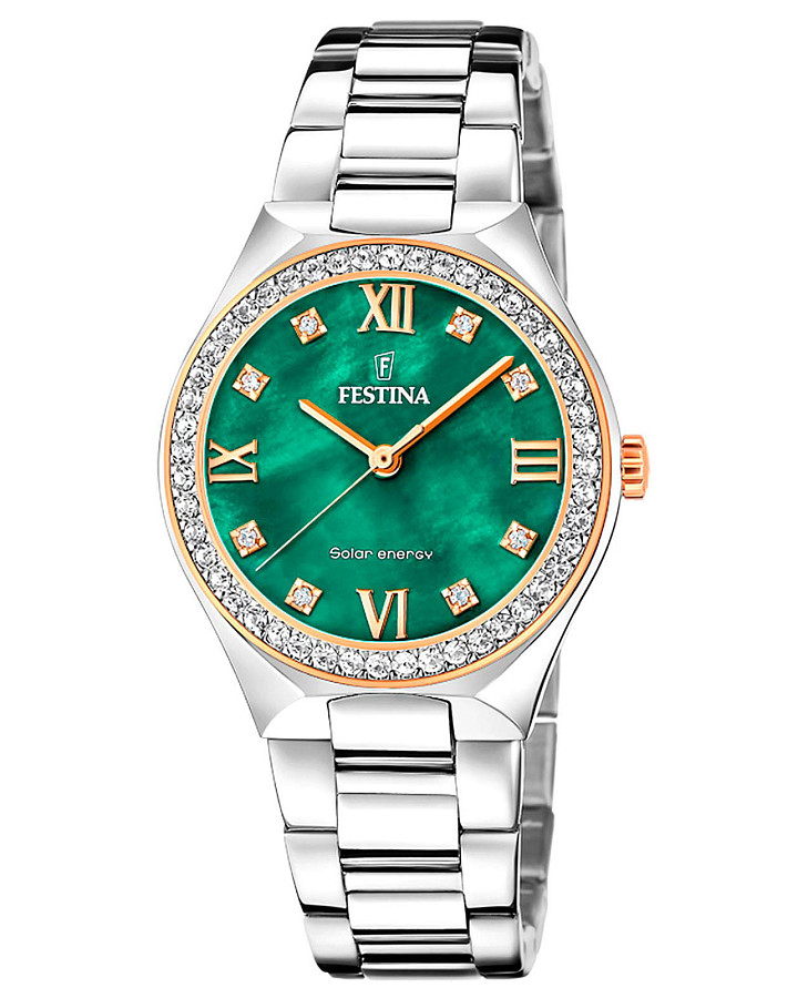 Часы Festina Solar F20658/3 — женские, зеленый