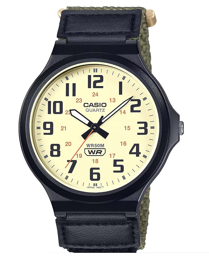 Часы Casio Collection MW-240B-3BVDF — мужские, бежевый