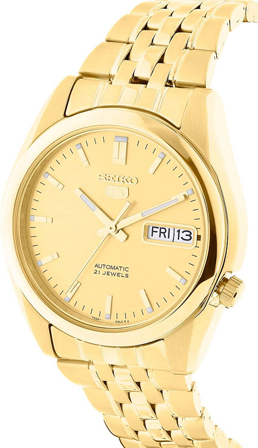 Часы Seiko 5 Regular SNK366K1 — золотой, металл сталь