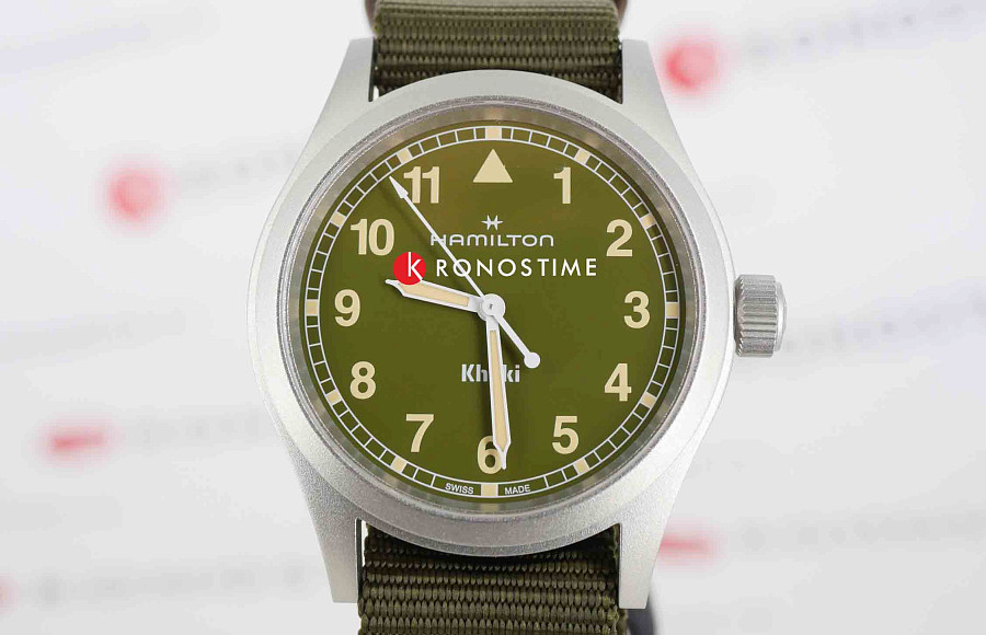 Часы Hamilton Khaki Field Quartz 38mm H69401960 — сталь, Швейцария