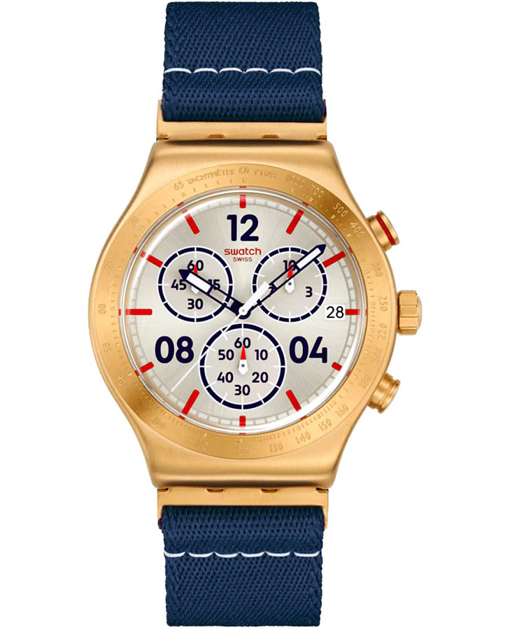 Часы Swatch Captain's Dream YVG419 — мужские, бежевый