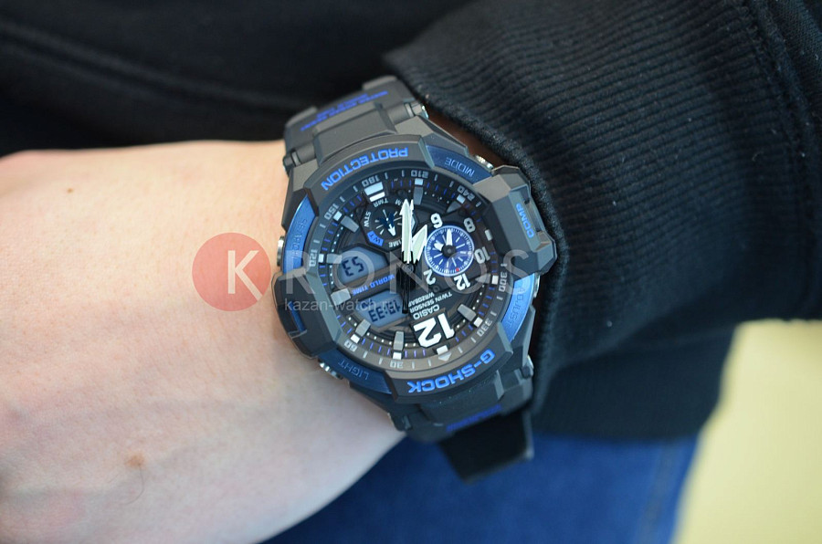 Часы Casio G-Shock GA-1100-2B — Япония, электронные