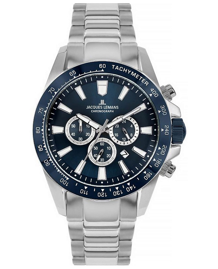 Часы Jacques Lemans Sport 1-2140F — мужские, синий