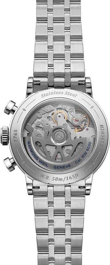 Часы Raymond Weil Millesime Tri-Compax Chronograph 7765-ST-60651 — металл сталь, Швейцария