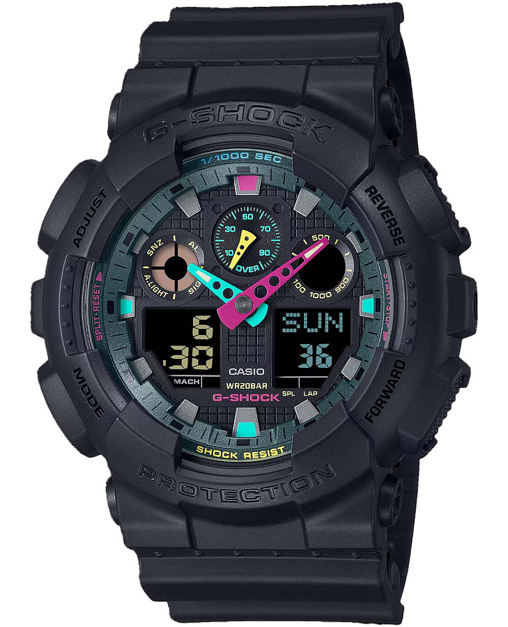 Часы Casio G-Shock GA-100MF-1ADR (GA-100MF-1A) — мужские, черный