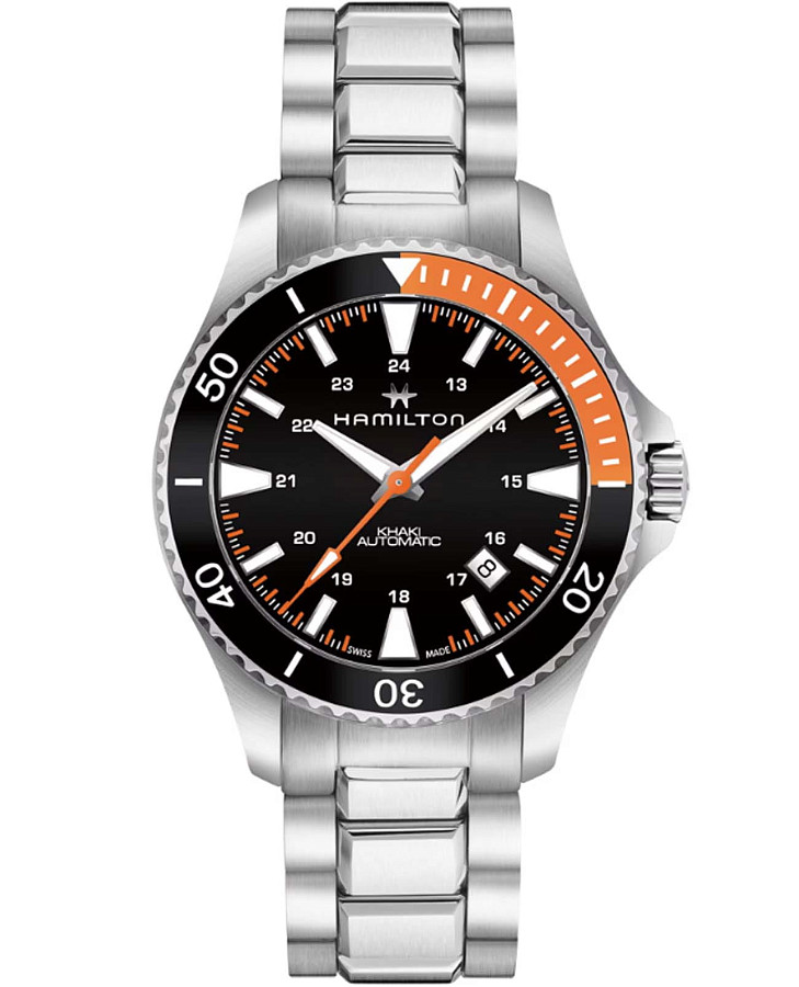 Часы Hamilton Khaki Navy Scuba Auto H82305131 — мужские, синий