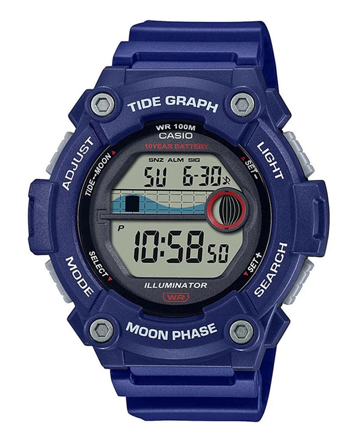 Часы Casio Collection WS-1300H-2A — мужские, серый