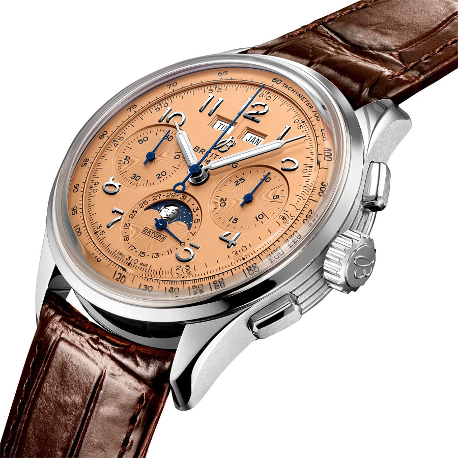 Часы Breitling Premier B25 Datora 42 AB2510201K1P1 — механические, сталь металл