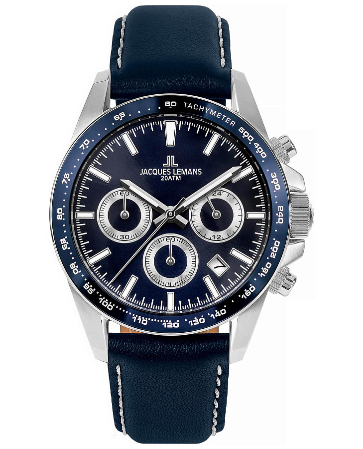 Часы Jacques Lemans Liverpool 1-1877C — мужские, синий