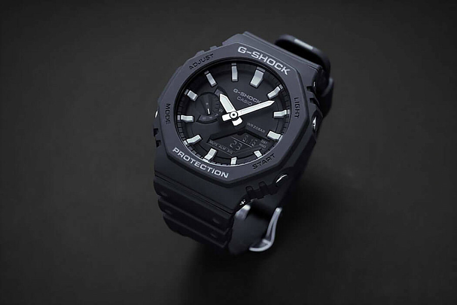 Часы Casio G-Shock GA-2100-1ADR (GA-2100-1A) — электронные, Япония, мужские