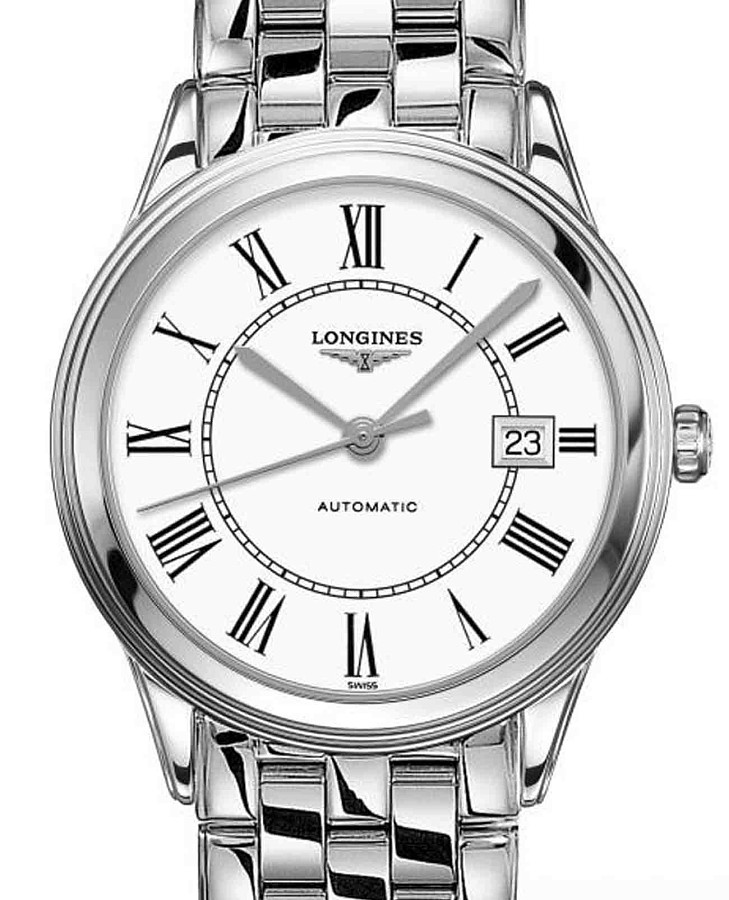 Часы Longines Flagship L4.974.4.21.6 — механические, сталь металл