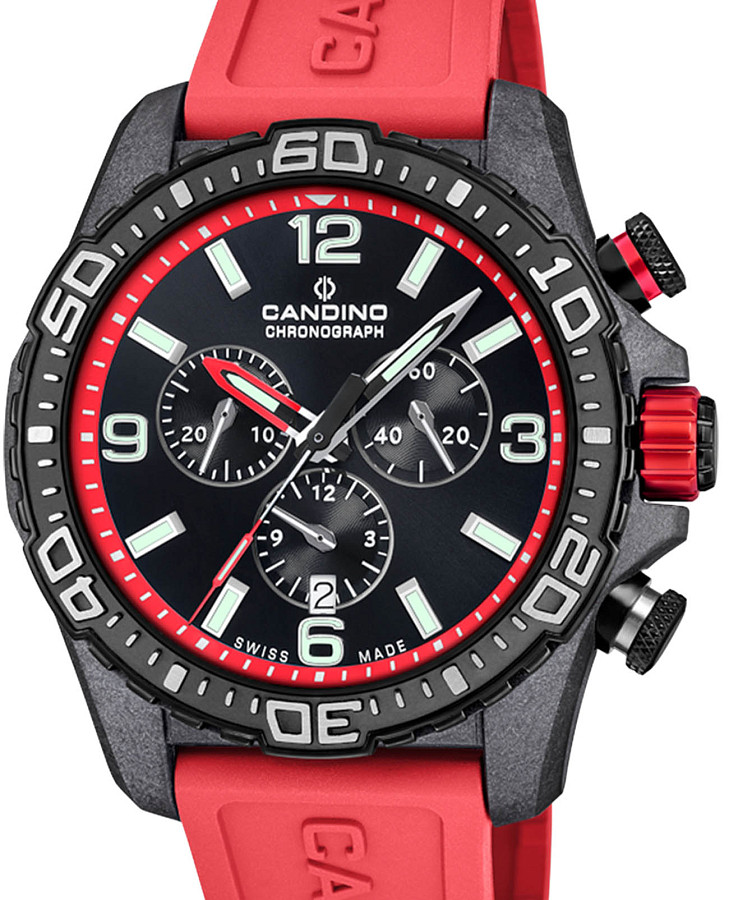 Часы Candino Chronos C4779/5 — кварцевые, карбон