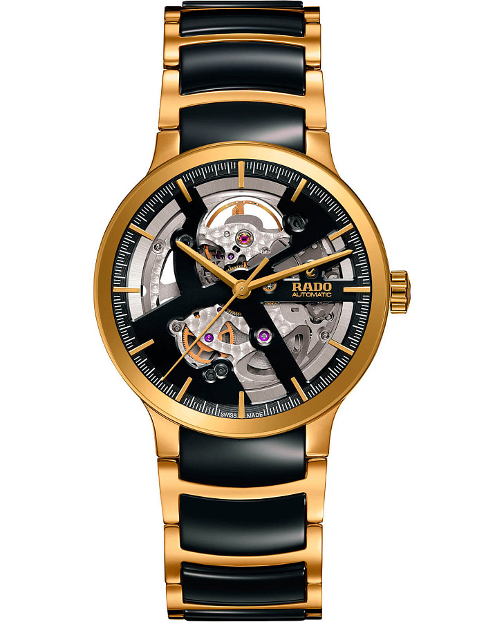 Часы Rado Centrix Automatic Open Heart R30180162 — мужские, черный