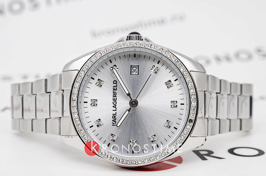 Часы Karl Lagerfeld Round Essentials R0553101510 — кварцевые, сталь металл