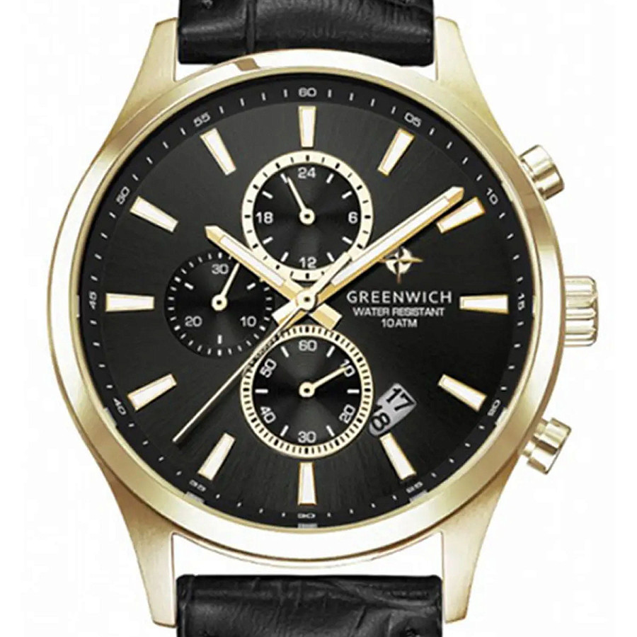 Часы Greenwich Navigator GW 053.21.31 — кварцевые, металл сталь