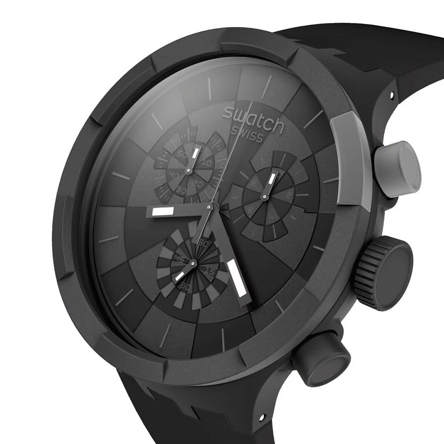 Часы Swatch Big Bold Chrono Pay! SB02B103-6000 — кварцевые, пластик
