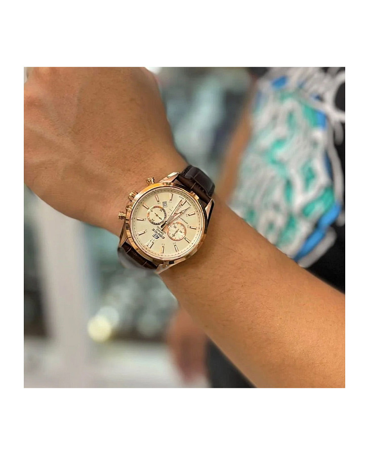 Часы Casio Edifice EFB-504JGL-7A — кварцевые, сталь металл