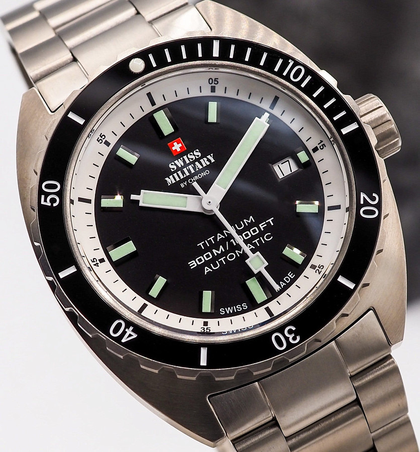 Часы Swiss Military by Chrono Titanium 300 SMA34100.02 — титан, Швейцария