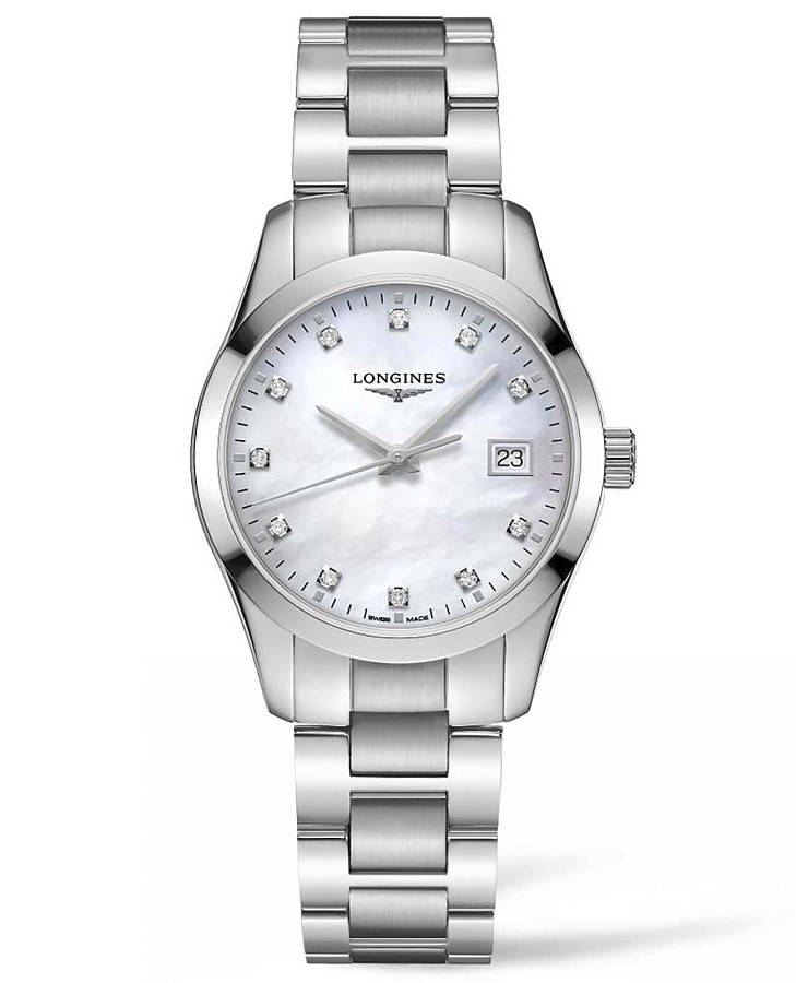 Часы Longines Conquest Classic L2.386.4.87.6 — женские, перламутровый
