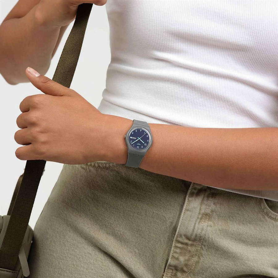 Часы Swatch Tile Dial SO28M701 — синий, пластик