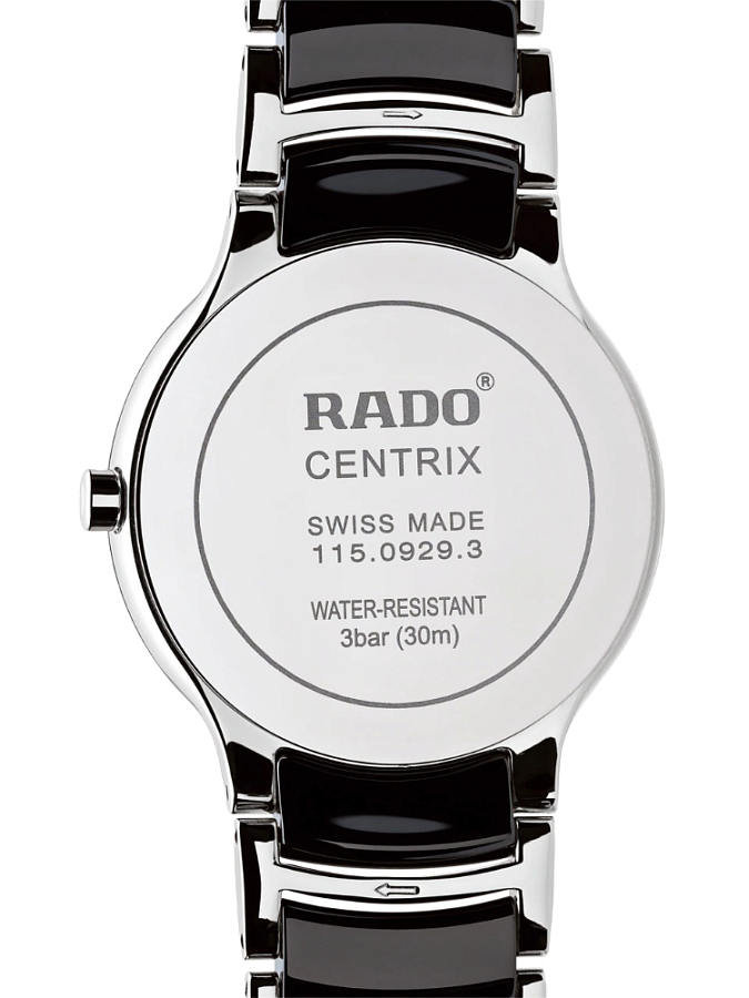 Часы Rado Centrix Diamonds R30934712 — кварцевые, сталь металл